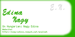 edina nagy business card